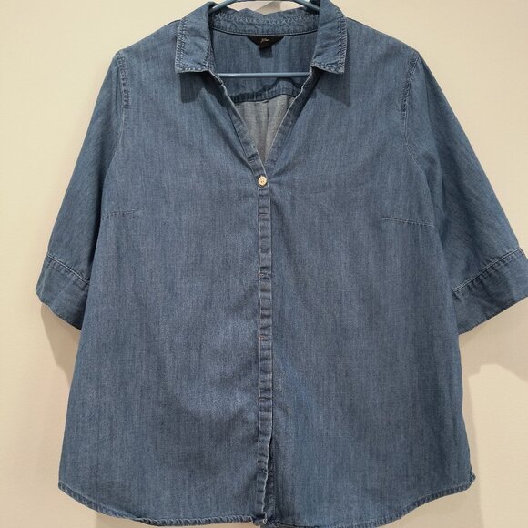 J. Crew Button-Up Chambray Shirt- LT - Picture 5 of 10